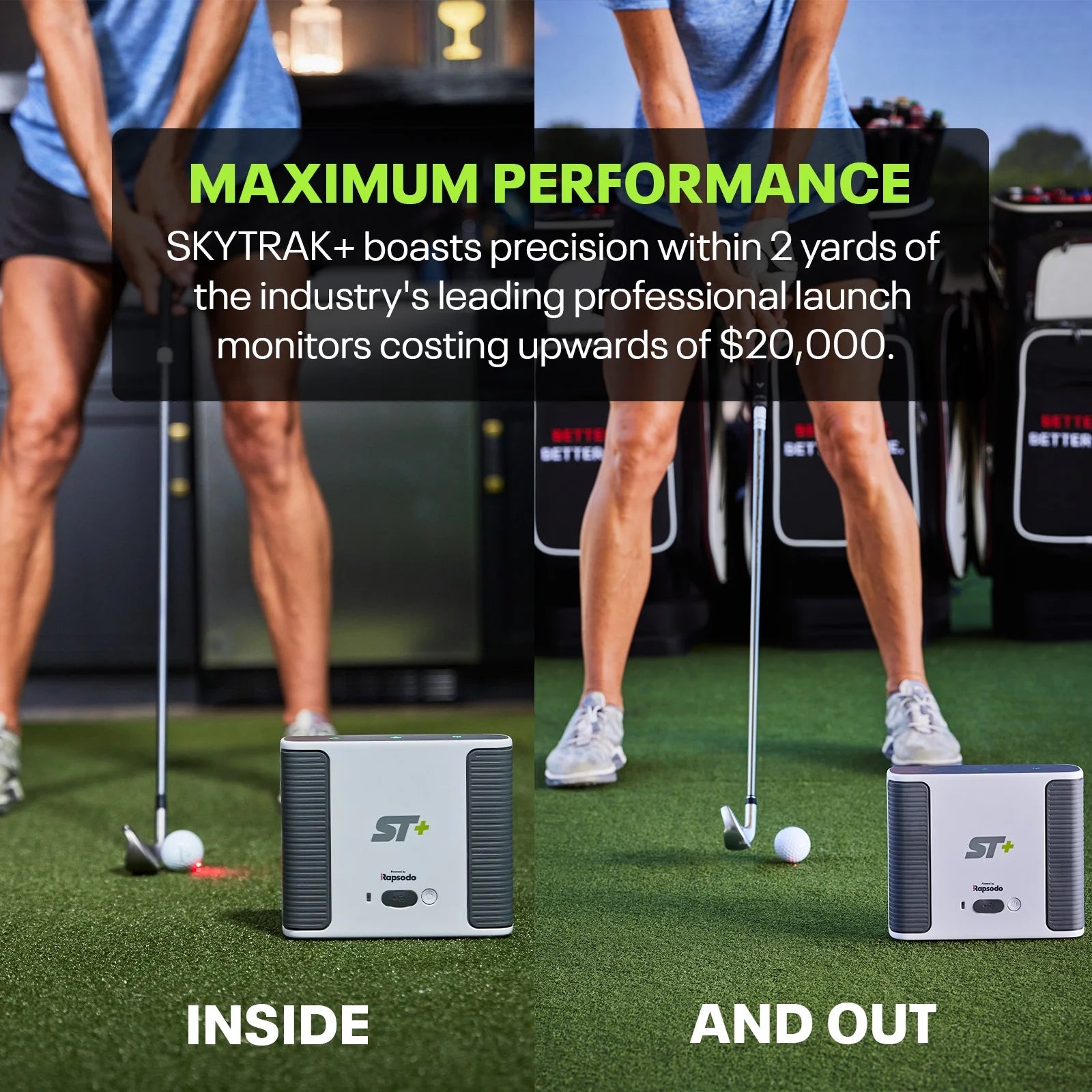 NEW 2025 + Launch Monitor Indoor/Outdoor Golf Simulator