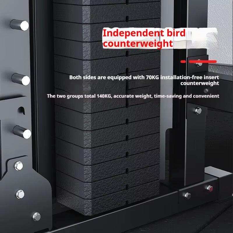 Home Gym Smith Machine Cable Crossover Weightlifting Sports Training