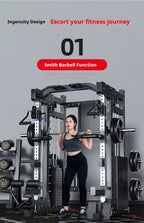 Home Gym Smith Machine Cable Crossover Weightlifting Sports Training