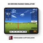 SC4 PRO Golf Launch Monitor + 3D Driving Range Simulator